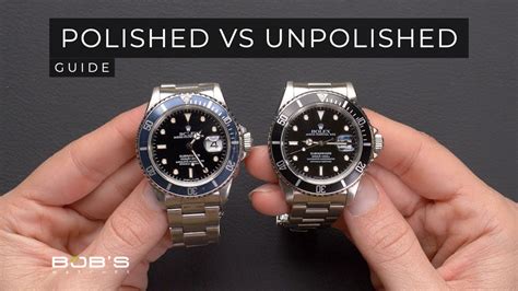 polish vs unpolished rolex|how to tell if Rolex is polished.